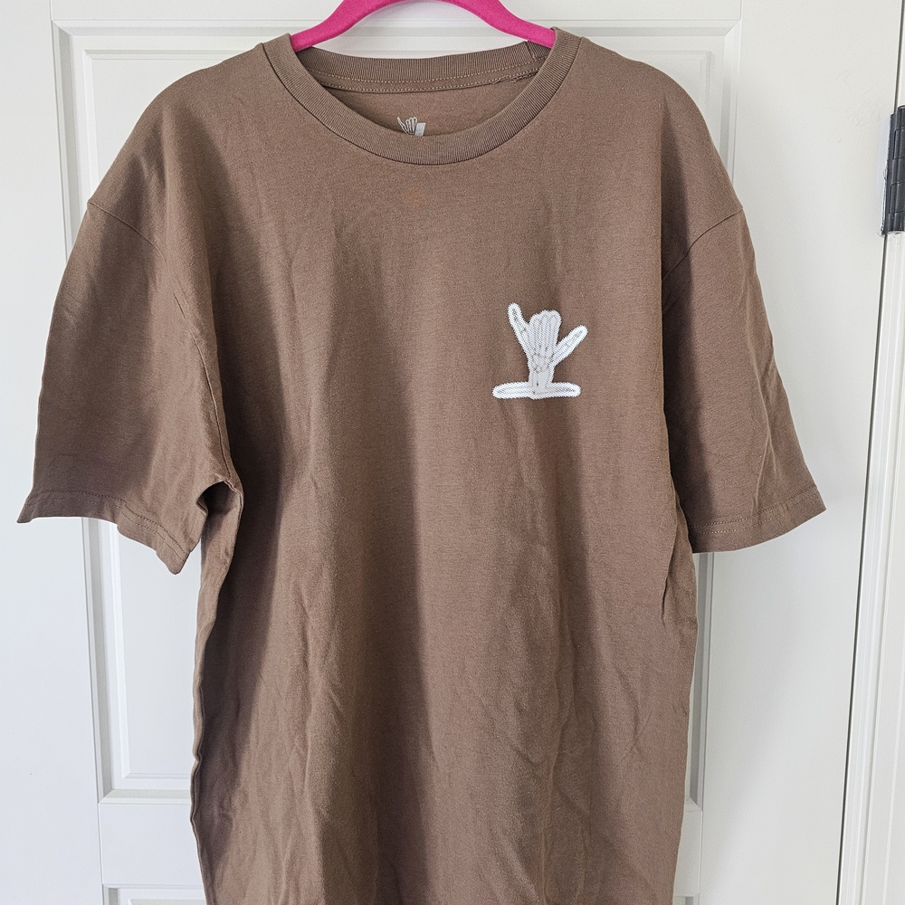 Brown Shreddy Snowboarding T-Shirt